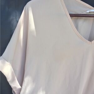 Lush short sleeve flowy top blouse small
